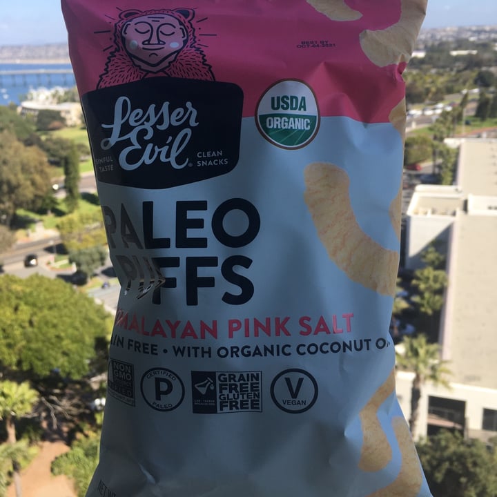 photo of Lesser Evil Snacks Paleo puffs Himalayan Pink Salt shared by @selflovekiki on  23 Feb 2021 - review