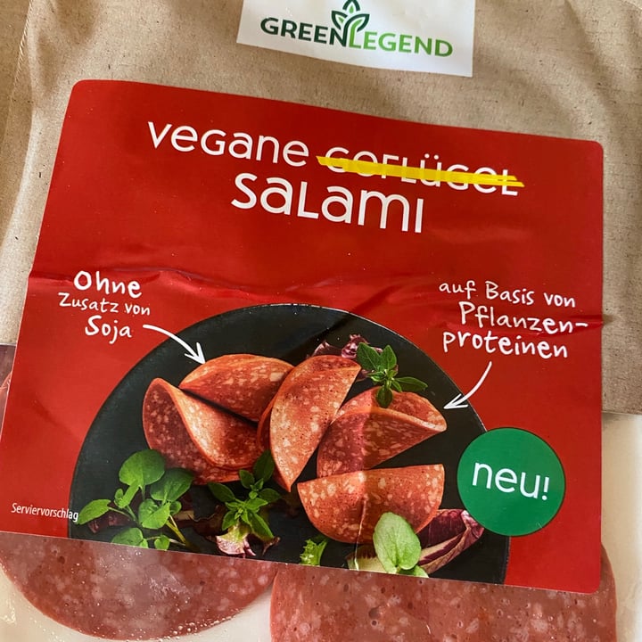 photo of Green Legend Vegane Geflügel Salami shared by @melonae on  01 Jun 2021 - review