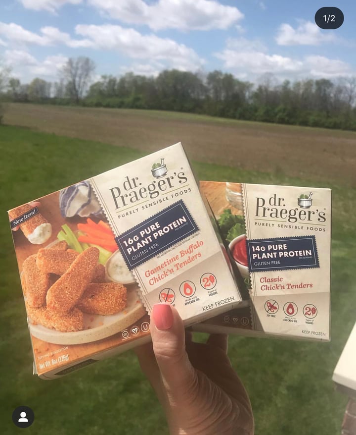 photo of Dr. Praeger's Game time Buffalo Chick’n Tenders shared by @vegansarahmarie on  27 Feb 2020 - review