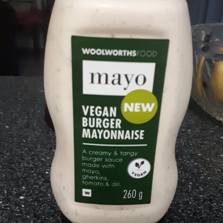 photo of Woolworths Food Vegan Burger Mayonnaise shared by @colleenc on  17 May 2020 - review