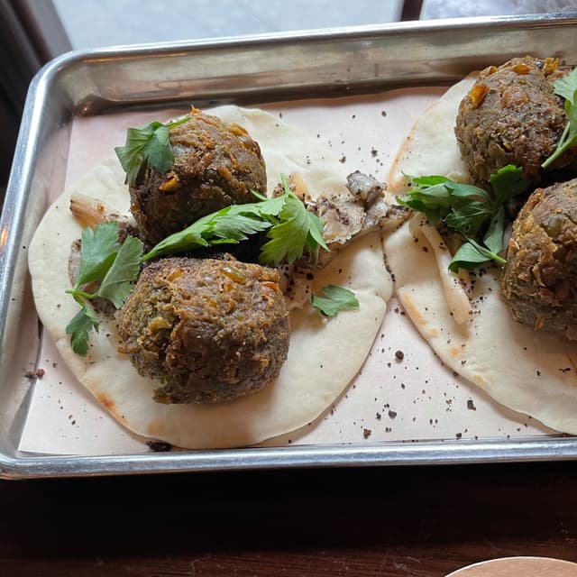 Photo of the dish “Spring Pea Falafel”