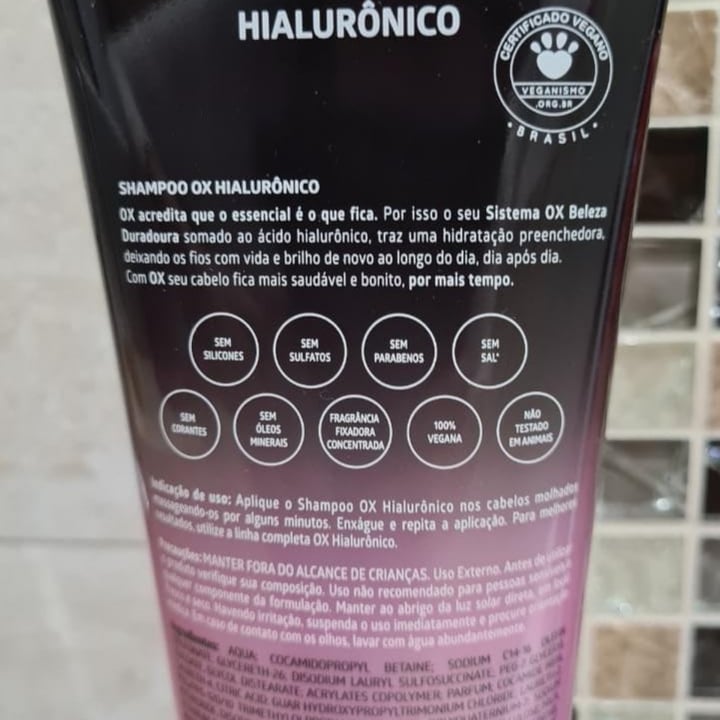 photo of ox hialuronico Condicionador shared by @memegui on  24 Oct 2022 - review