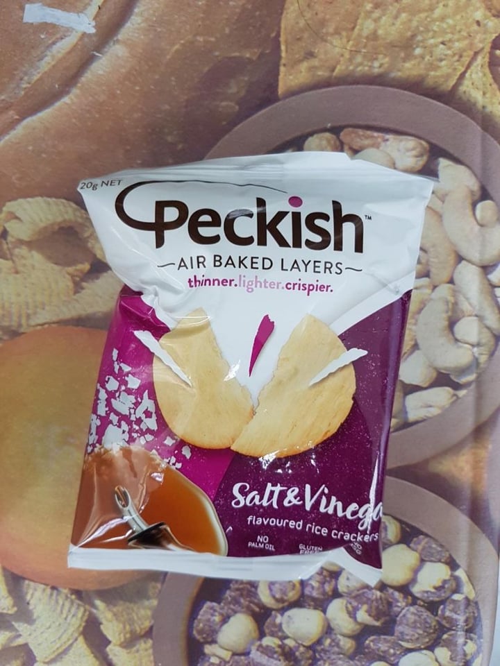 photo of Peckish Salt & Vinegar Flavoured Rice Crackers shared by @sylchew on  04 Dec 2019 - review