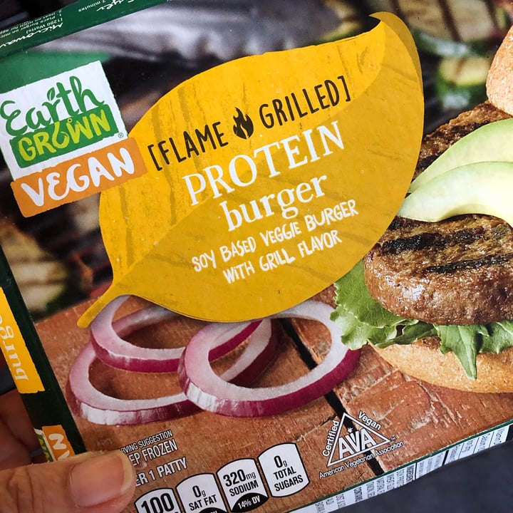photo of Earth Grown Protein Burger shared by @cumberlandplateaupam on  30 Jul 2022 - review