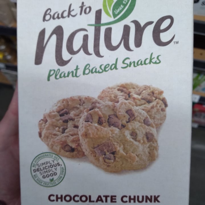 photo of Back to Nature  chocolate chip cookies shared by @parasocialvegan on  19 Feb 2021 - review