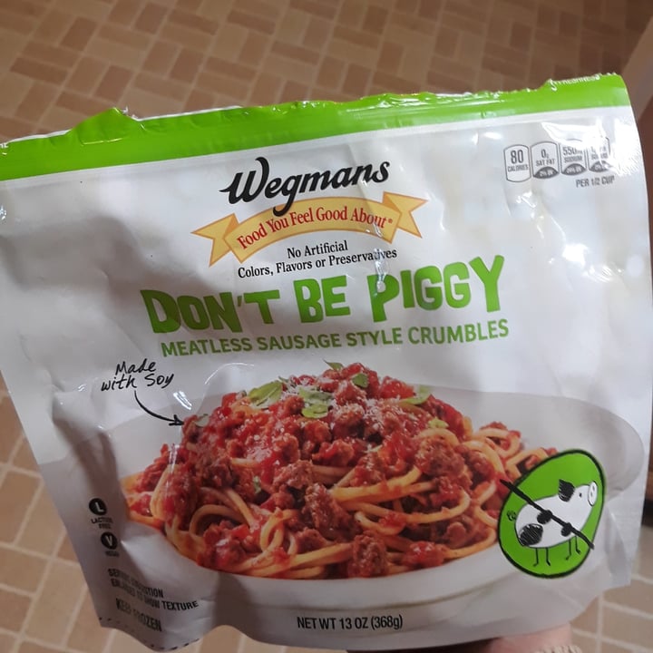photo of Wegmans Dont Be a Piggy meatleas crumbles shared by @hannahamell on  30 Dec 2021 - review