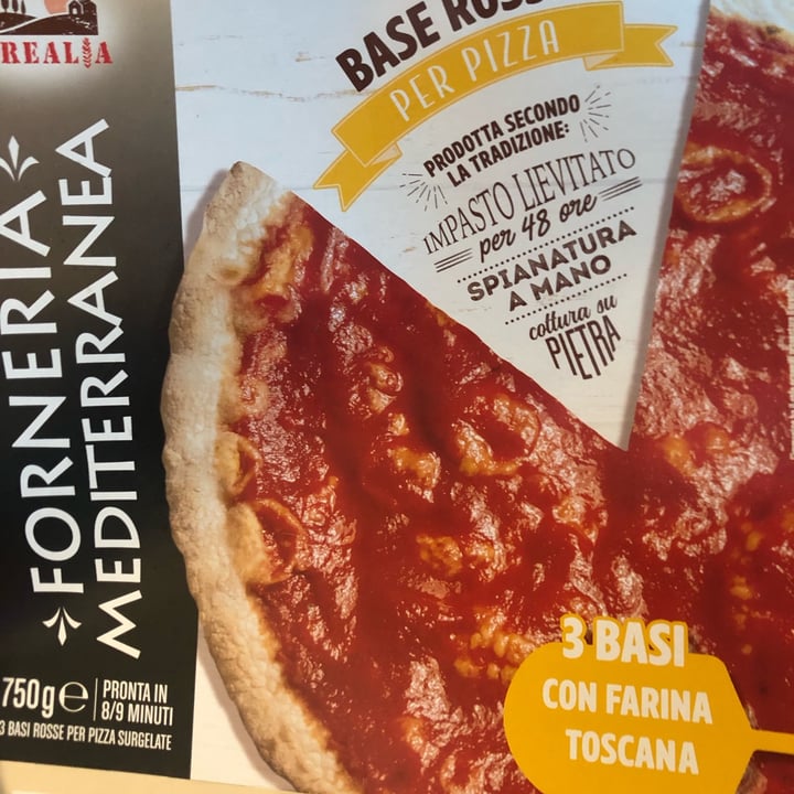 photo of Forneria mediterranea 3 Basi rosse per pizza surgelate shared by @margheritapalagi on  24 May 2022 - review