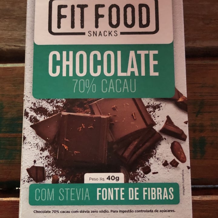 photo of Fit  Food Chocolate 70% cacau com stevia shared by @audreybrazil on  16 Apr 2022 - review