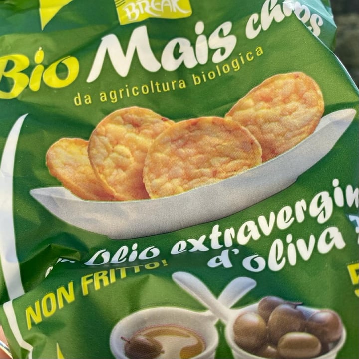 photo of Bio break Bio Mais Chips con Olio extravergine d’oliva shared by @linovoyager on  17 Jun 2022 - review