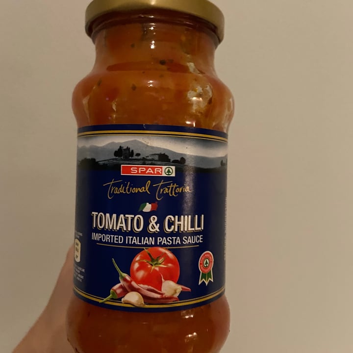 photo of Spar Tomato and Chilli Pasta sauce shared by @plantbasedstorm on  03 Jul 2021 - review