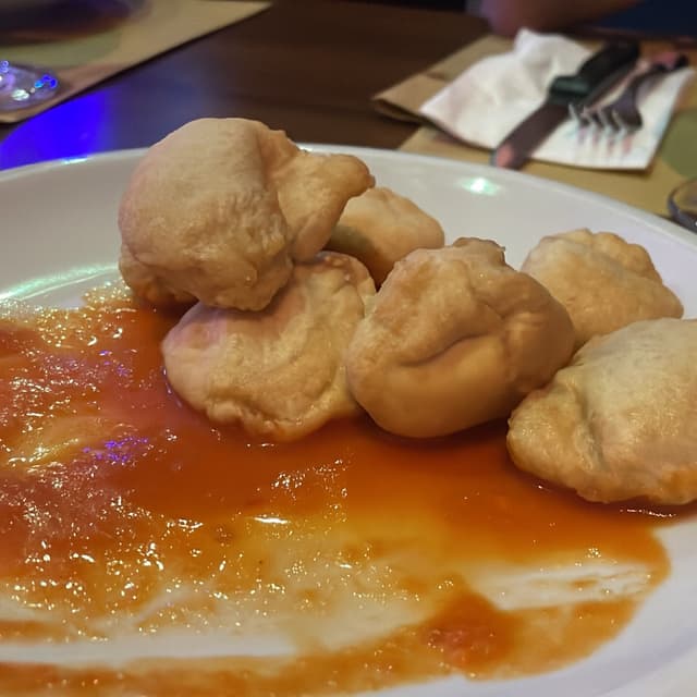 Photo of the dish “gnocchi Di Pizza Fritti Al Sugo”