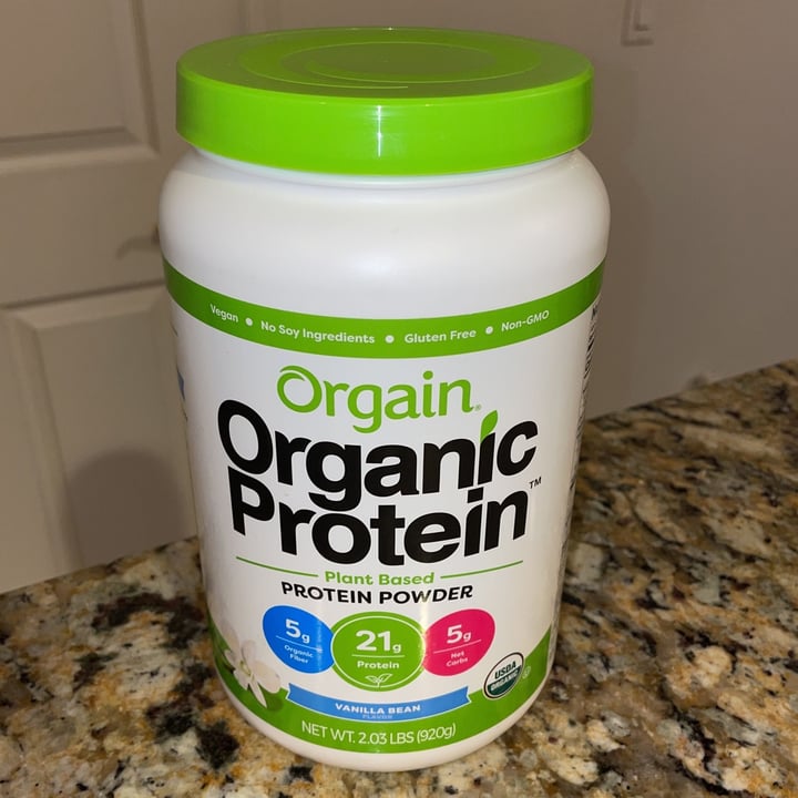 photo of Orgain Orgain Plant Based Protein Powder Vanilla Bean shared by @zoeschujman on  16 Apr 2021 - review