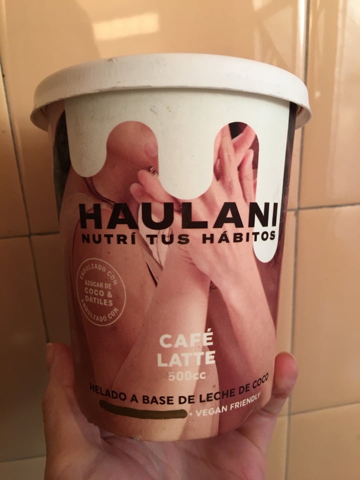 photo of Haulani Helado Sabor café Latte shared by @veganaabolicionista on  02 Apr 2020 - review
