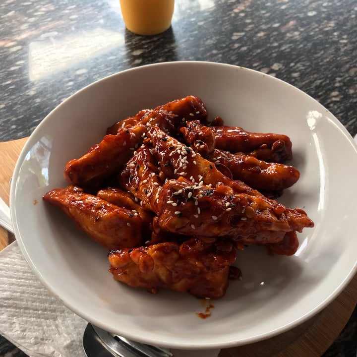 photo of Famous Vegetarian Vegan food Korean Spicy Tofu Chips shared by @sovsten on  16 Oct 2022 - review