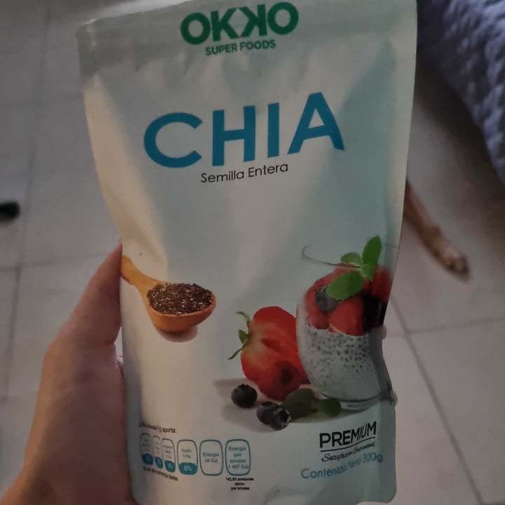 photo of Okko Super Foods Chía Semilla Entera shared by @gabypinedo on  30 Jun 2022 - review