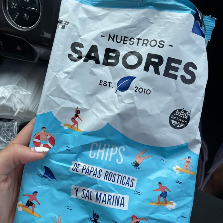 photo of Nuestros Sabores Chips de papas rústicas y sal marina shared by @morevallejos on  19 Feb 2022 - review