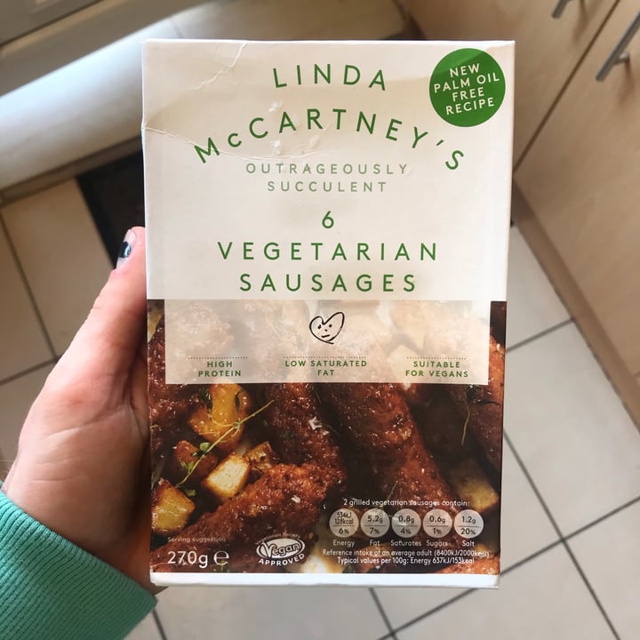 photo of Linda McCartney's 6 Vegetarian Sausages shared by @morganthomas on  27 Apr 2021 - review