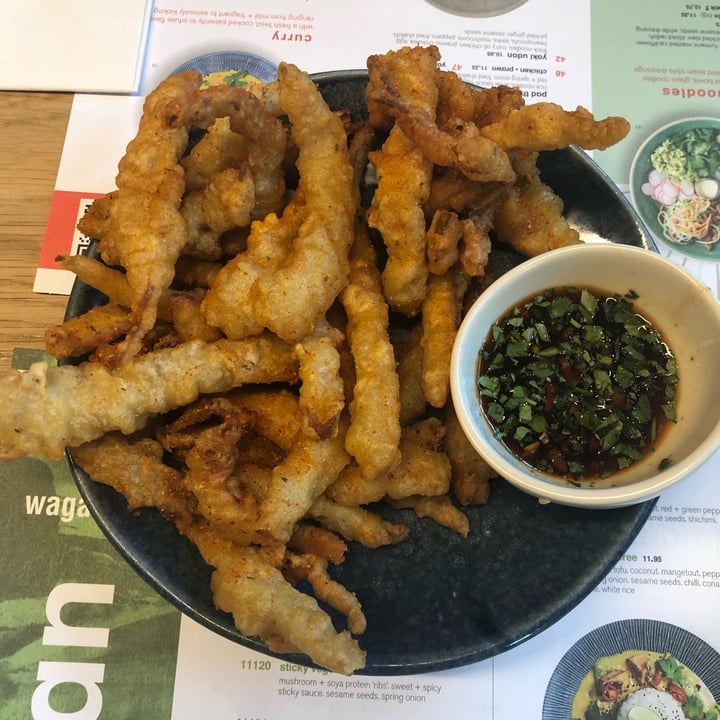 photo of Wagamama Leicester Vegan Chilli ‘Squid’ shared by @katherinerawl on  02 Oct 2021 - review