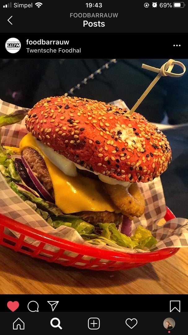 photo of Foodbar RAUW Rauw burger shared by @bbb on  29 Feb 2020 - review