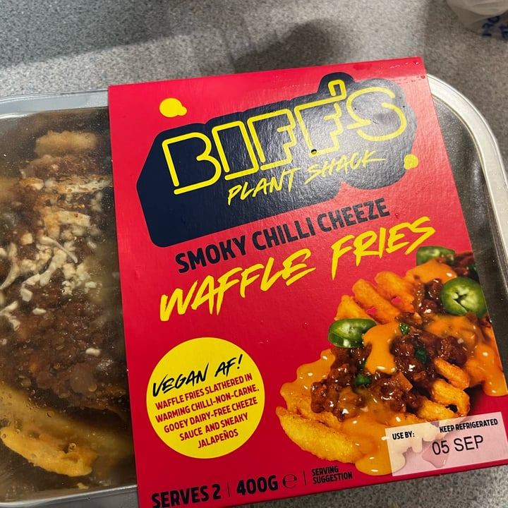 photo of Biff’s Plant Shack smoky chili cheeze waffle fries shared by @jontr on  10 Sep 2022 - review