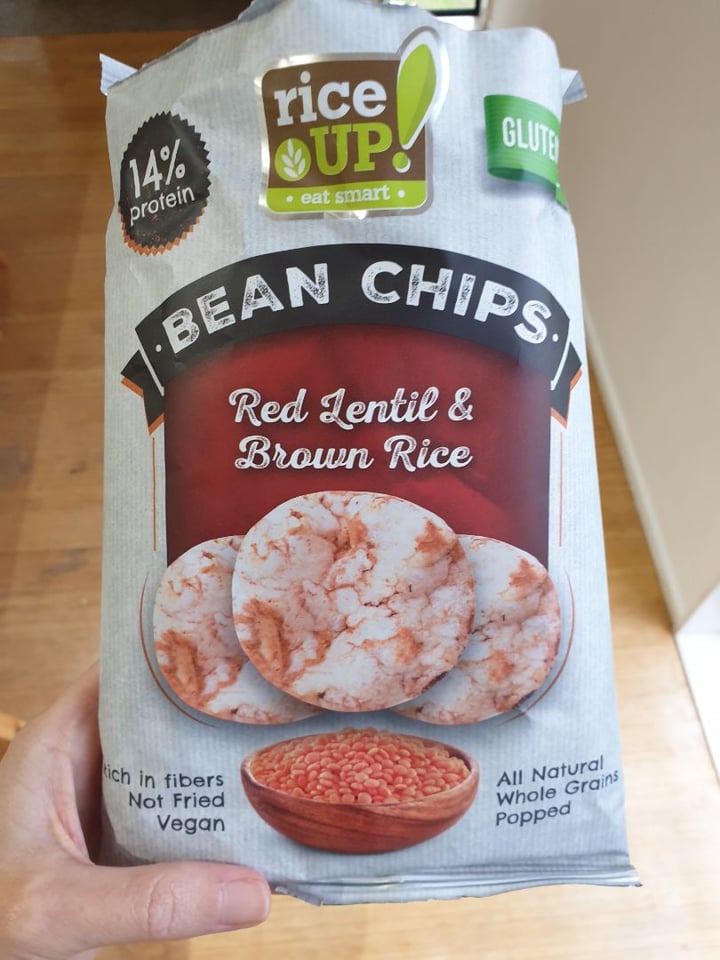 review photo of Rice Up! Bean Chips Red Lentil And Brown Rice shared by @leevdberg on 20 Apr 2020 - review