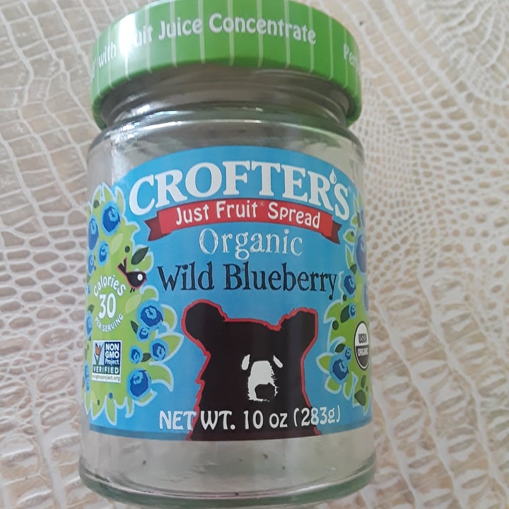 review photo of Crofter’s Fruit spread Organic wild Blueberry shared by @mikaladawn on 25 May 2020 - review