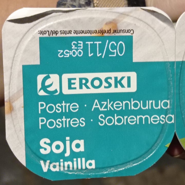 review photo of Eroski Postre Soja Vainilla shared by @flordotoxo on 13 Nov 2020 - review
