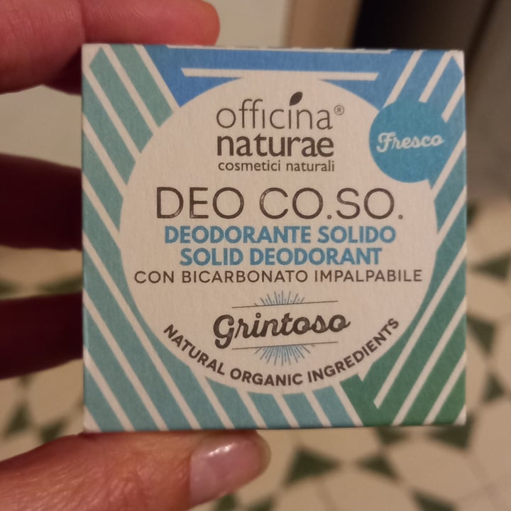 photo of Officina naturae Deo Co.So. Deodorante Solido Grintoso shared by @macri on  16 Sep 2022 - review