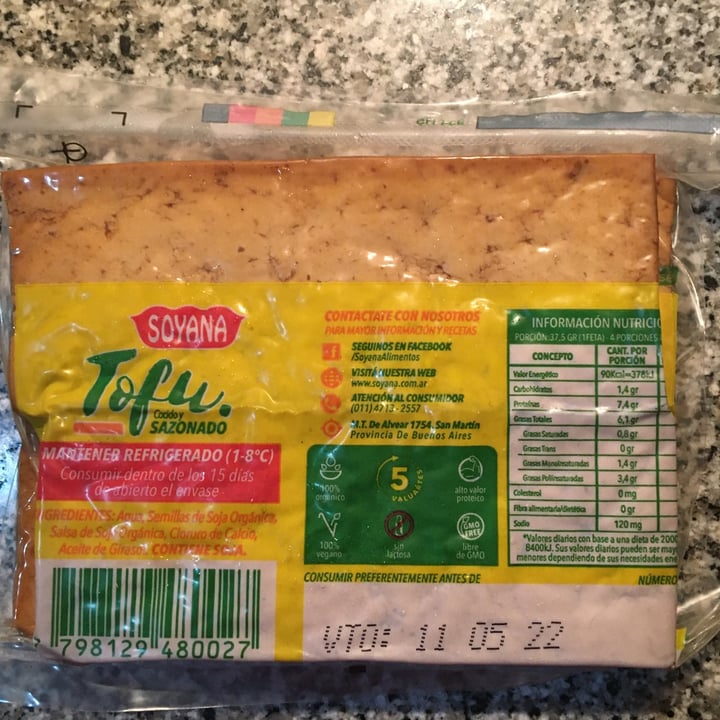 review photo of Soyana Tofu Sazonado shared by @carlabaigorria on 27 Apr 2022 - review