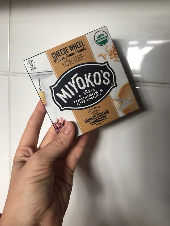 photo of Miyoko's Creamery Smoked English Farmhouse Cheese Wheel shared by @tenayagray on  02 Nov 2019 - review