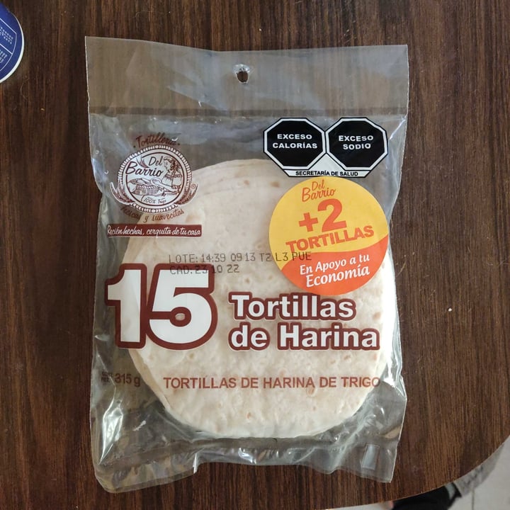 photo of Tortillería del barrio Tortillas de harina shared by @yedazul on  23 Sep 2022 - review