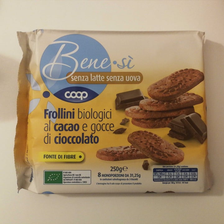 photo of Bene.Si coop Frollini biologici al cacao e gocce di cioccolato shared by @simoshiuk on  02 Apr 2022 - review