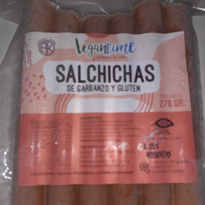 photo of Vegantime Argentina Salchichas de Garbanzo y Gluten shared by @lunallena on  07 Jun 2020 - review