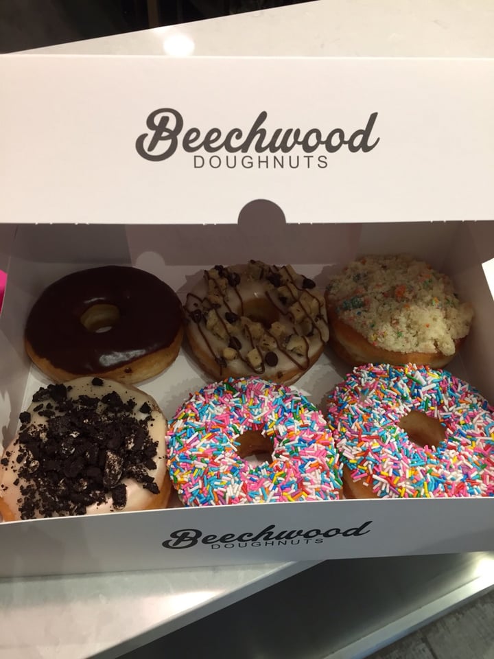 photo of Beechwood Doughnuts Birthday cake doughnut shared by @mseto on  18 Aug 2019 - review