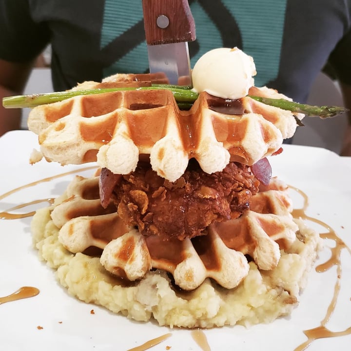 review photo of The Modern Vegan Chicken and waffles shared by @aarlover20 on 06 Mar 2020 - review