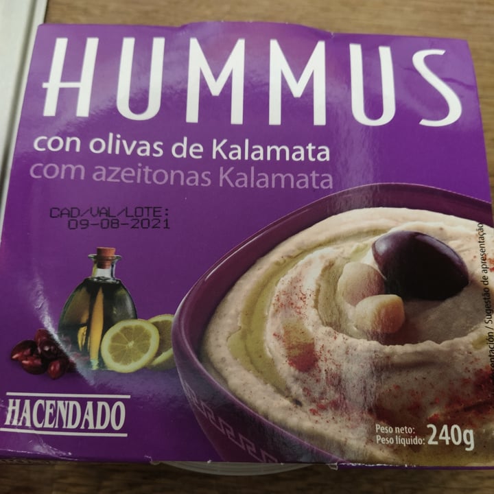 photo of Hacendado Hummus con Olivas de Kalamata shared by @marinasnchez on  20 Jul 2021 - review