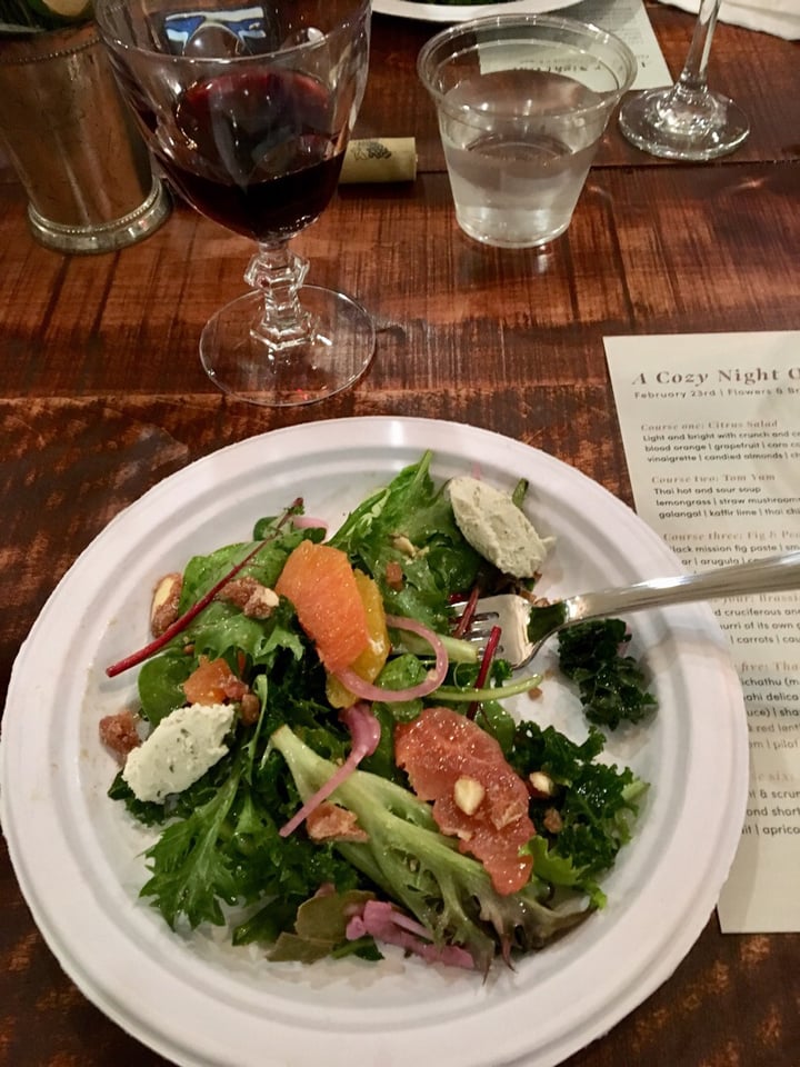 photo of Flowers & Bread Vegan Pop-Up Cozy Night Out shared by @40yearvegan on  25 Feb 2019 - review