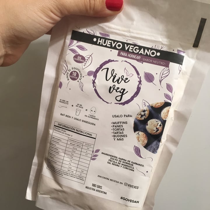 photo of Vive Veg Huevo Vegano shared by @marumarchetti on  11 Oct 2021 - review