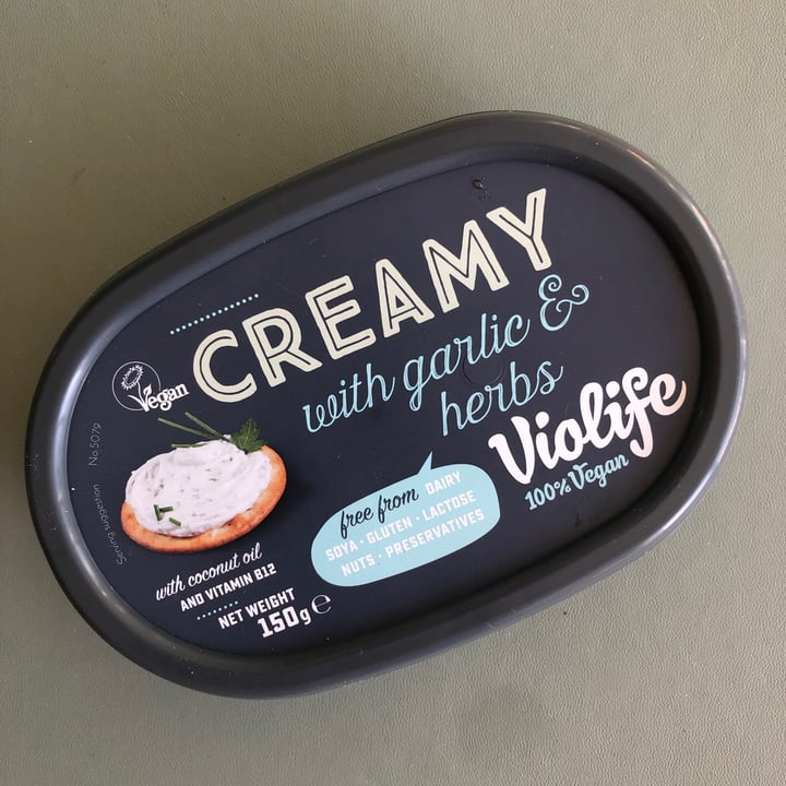 photo of Violife Creamy With Garlic And Herbs shared by @madehhleine on  03 Sep 2021 - review