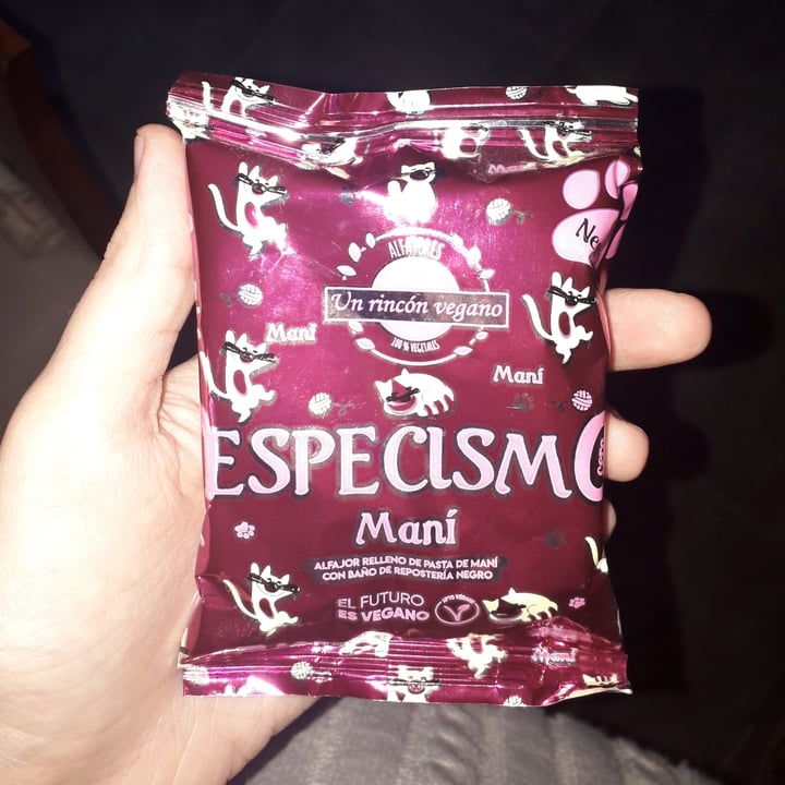 photo of Un Rincón Vegano Alfajor de maní y chocolate shared by @fionailluminati18 on  29 Mar 2022 - review
