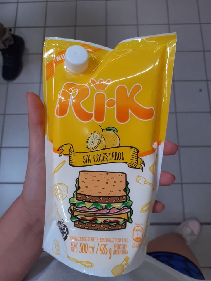 review photo of Ri-k Mayonesa Vegana Sin Colesterol shared by @abydas on 24 Dec 2019 - review