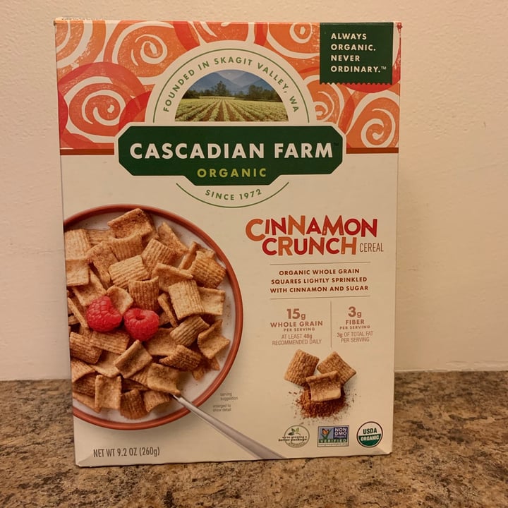 photo of Cascadian Farm Cinnamon Crunch shared by @liamhenneberry on  29 Apr 2020 - review