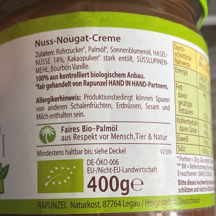 photo of Bionella Bionella Chocolate Spread Nuss-Nougat-Creme shared by @alessiaj on  02 Apr 2022 - review