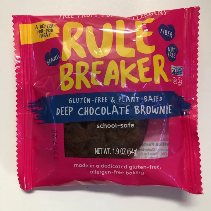 review photo of Rule Breaker Snacks deep chocolate brownie shared by @aid137 on 10 Jun 2019 - review