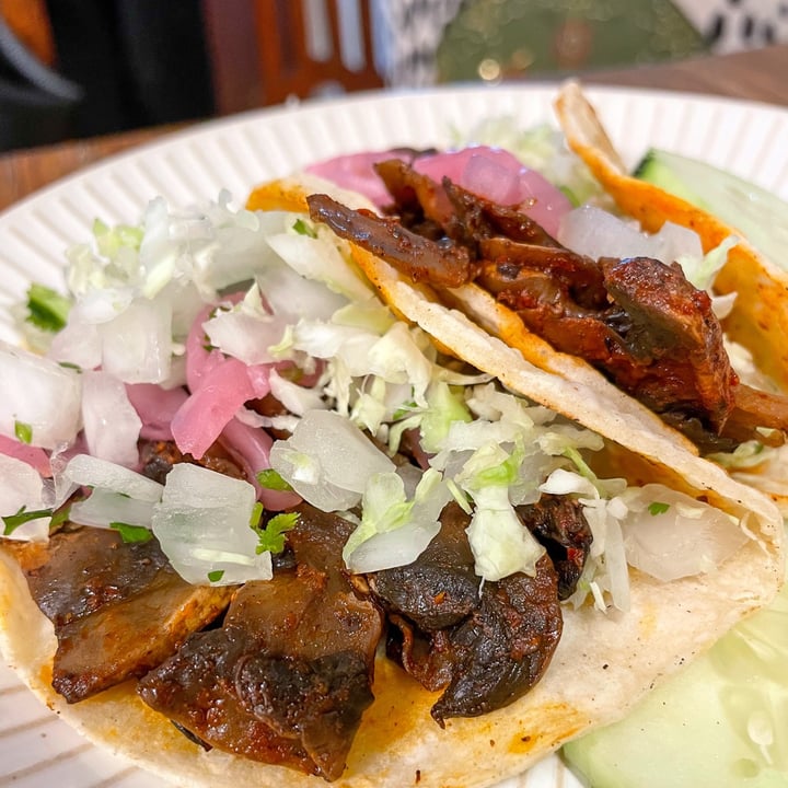 photo of Taquería La Esquina Mushroom Adobada Tacos shared by @alleycatz on  13 Aug 2022 - review