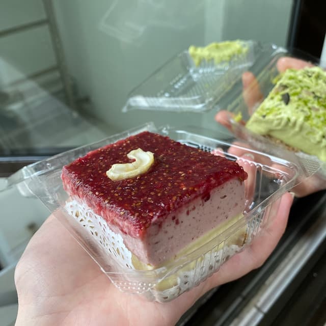 Photo du plat “Raspberry Cashew Cheesecake”