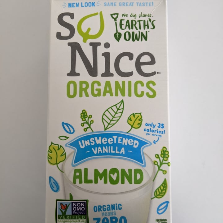 photo of So nice organics Unsweetened Original Almond shared by @chickpea80 on  23 Feb 2022 - review