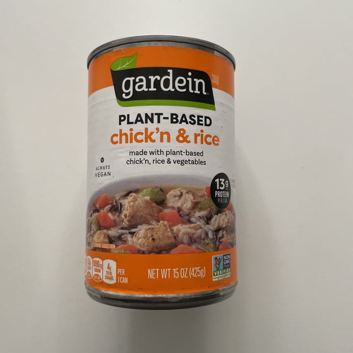 photo of Gardein Chick’n & Rice Soup shared by @ashrh03 on  24 Aug 2021 - review