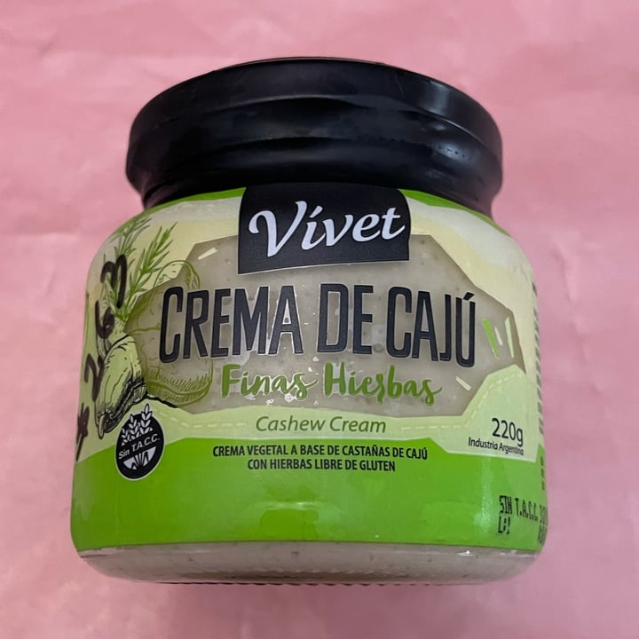 photo of Vívet Crema de Cajú Finas Hierbas shared by @milidonate on  30 Dec 2021 - review