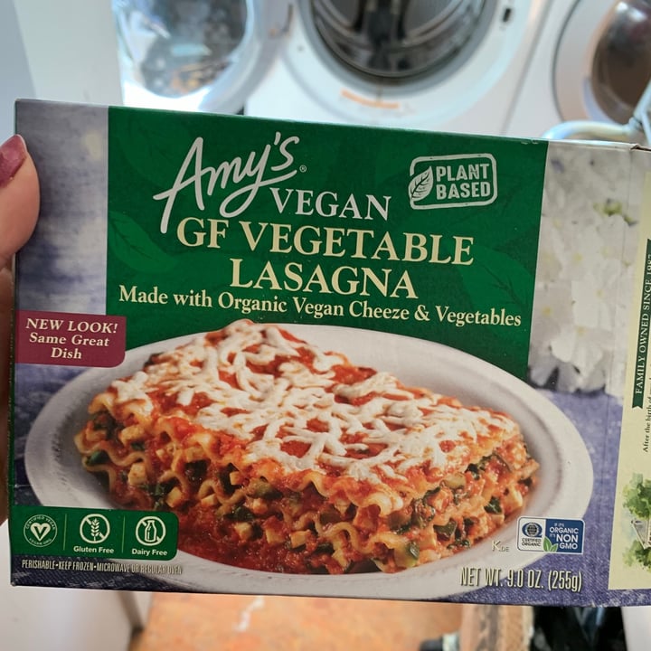 photo of Amy’s Vegan GF Vegetable Lasagna shared by @veghui on  31 Jan 2021 - review